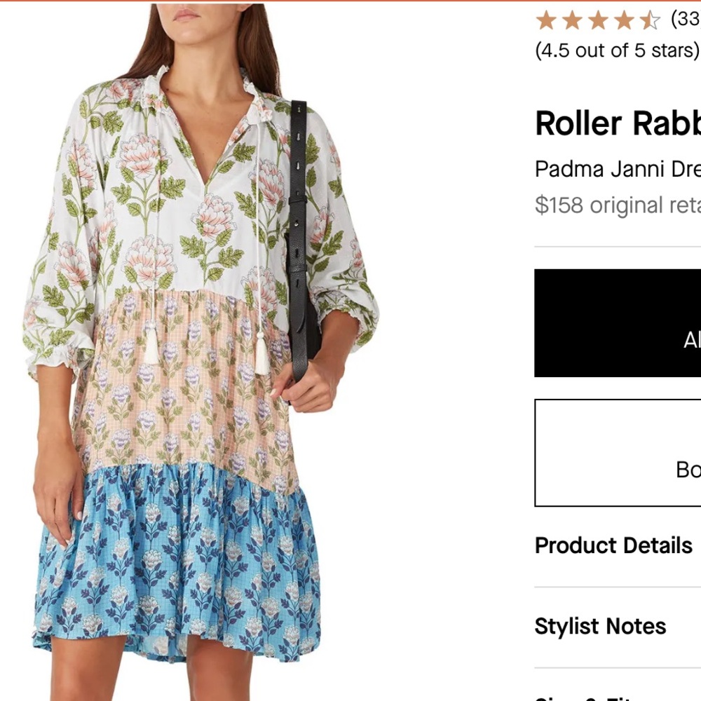 Roller Rabbit Parma Parma Janni Tiered cover up dress